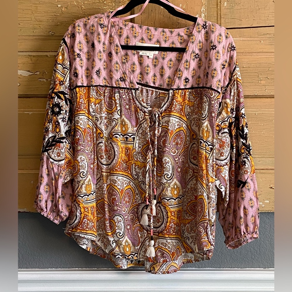 Anthropologie Paisley Blouse